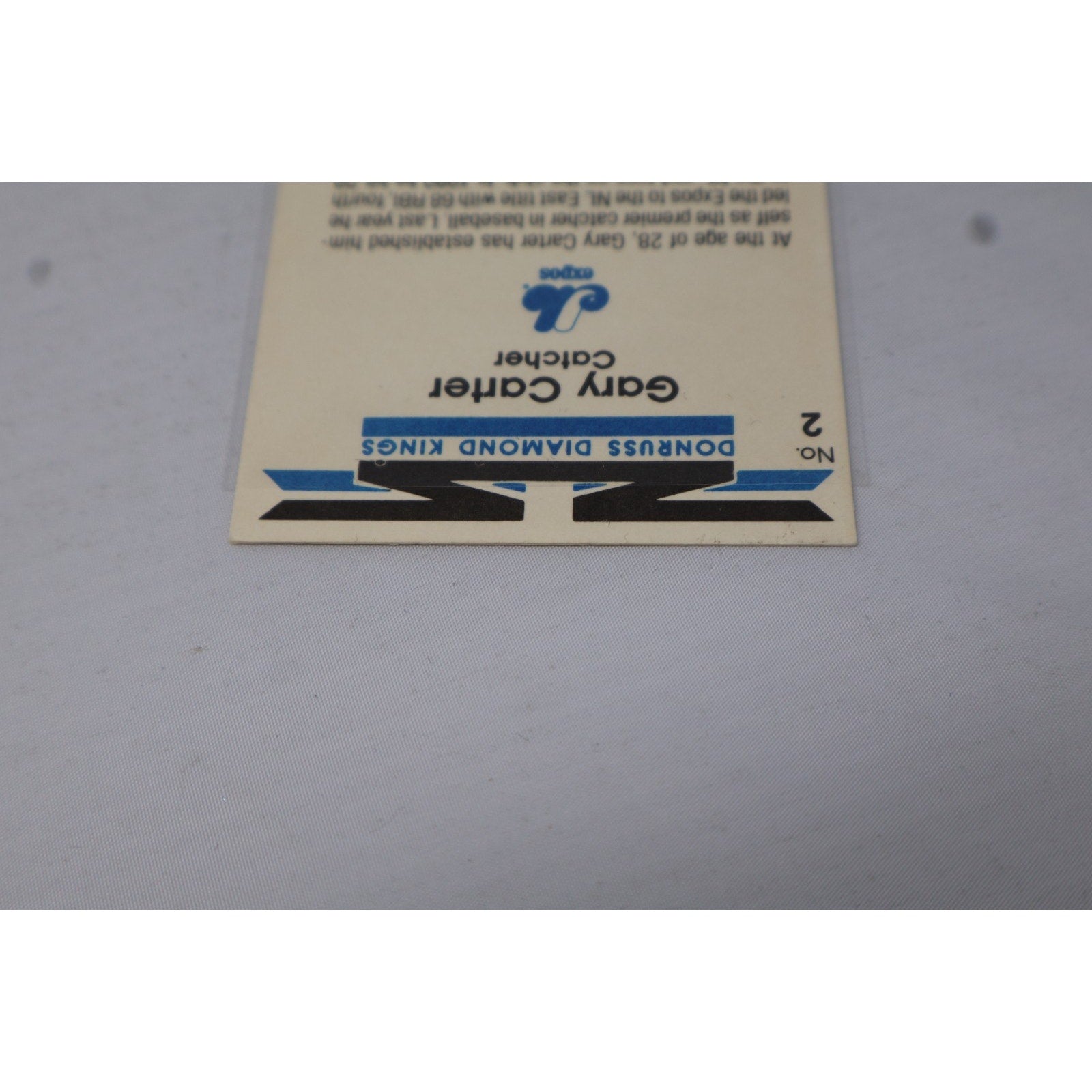 Gary Carter Auto 1982 Donruss Diamond Kings On Card (Not a sticker) Autograph MT