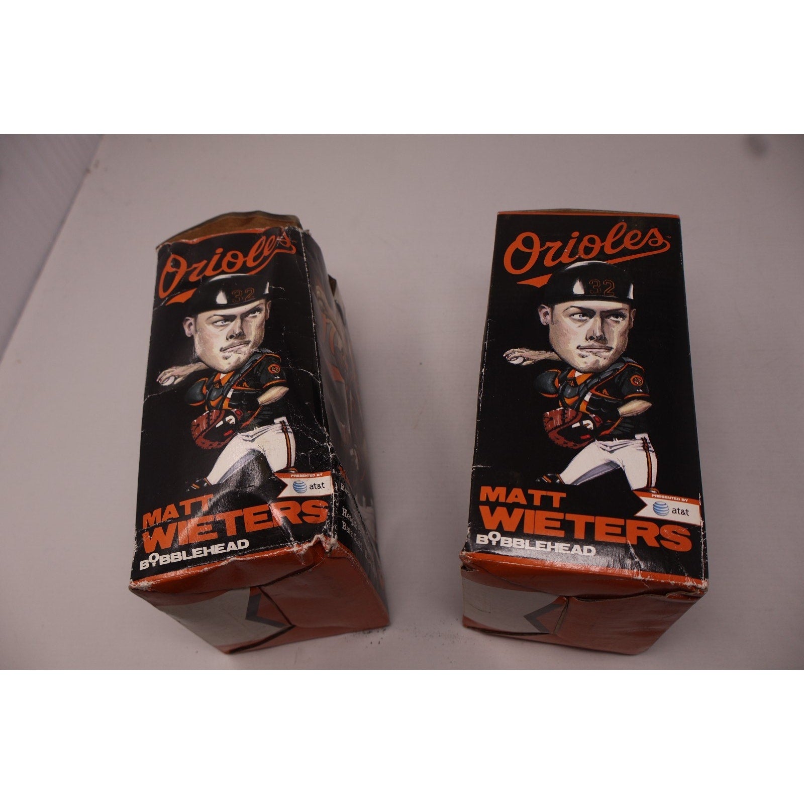 Lot Of 2 Matt Wieters Baltimore Orioles Bobbleheads In Box
