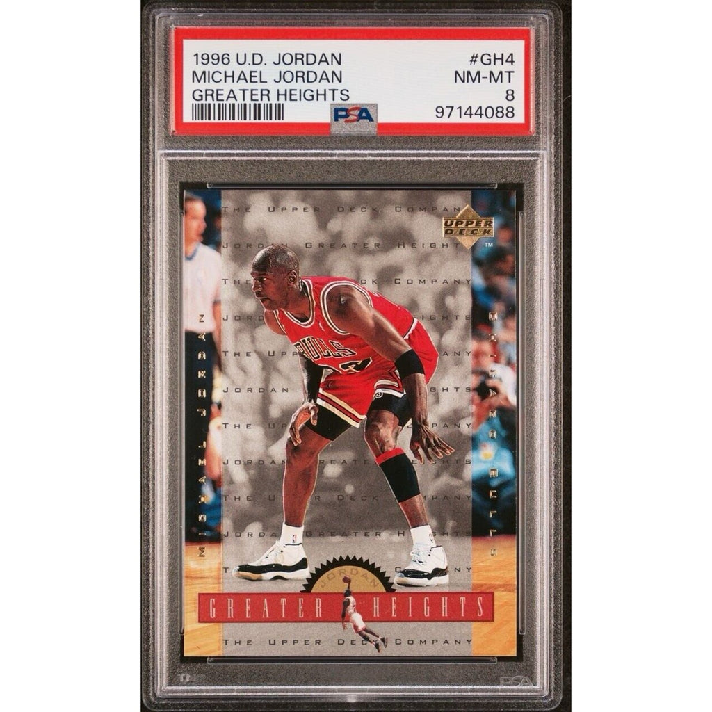1996 Upper Deck Michael Jordan Greater Height #GH4 PSA 8 NBA Goat Bulls