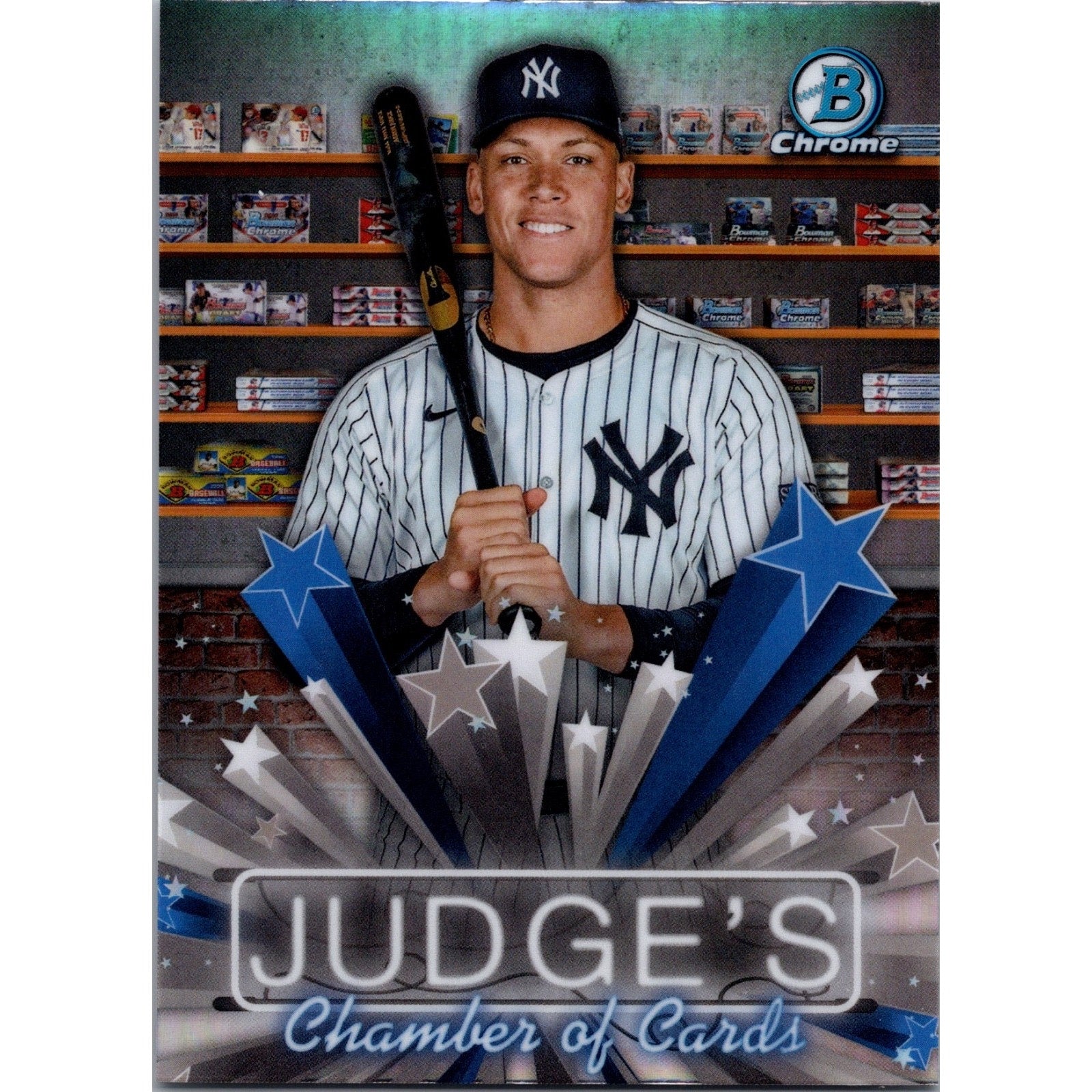 Aaron Judge 2025 Bowman Chrome Hobby Stars HS-11 Chamber Of Cards