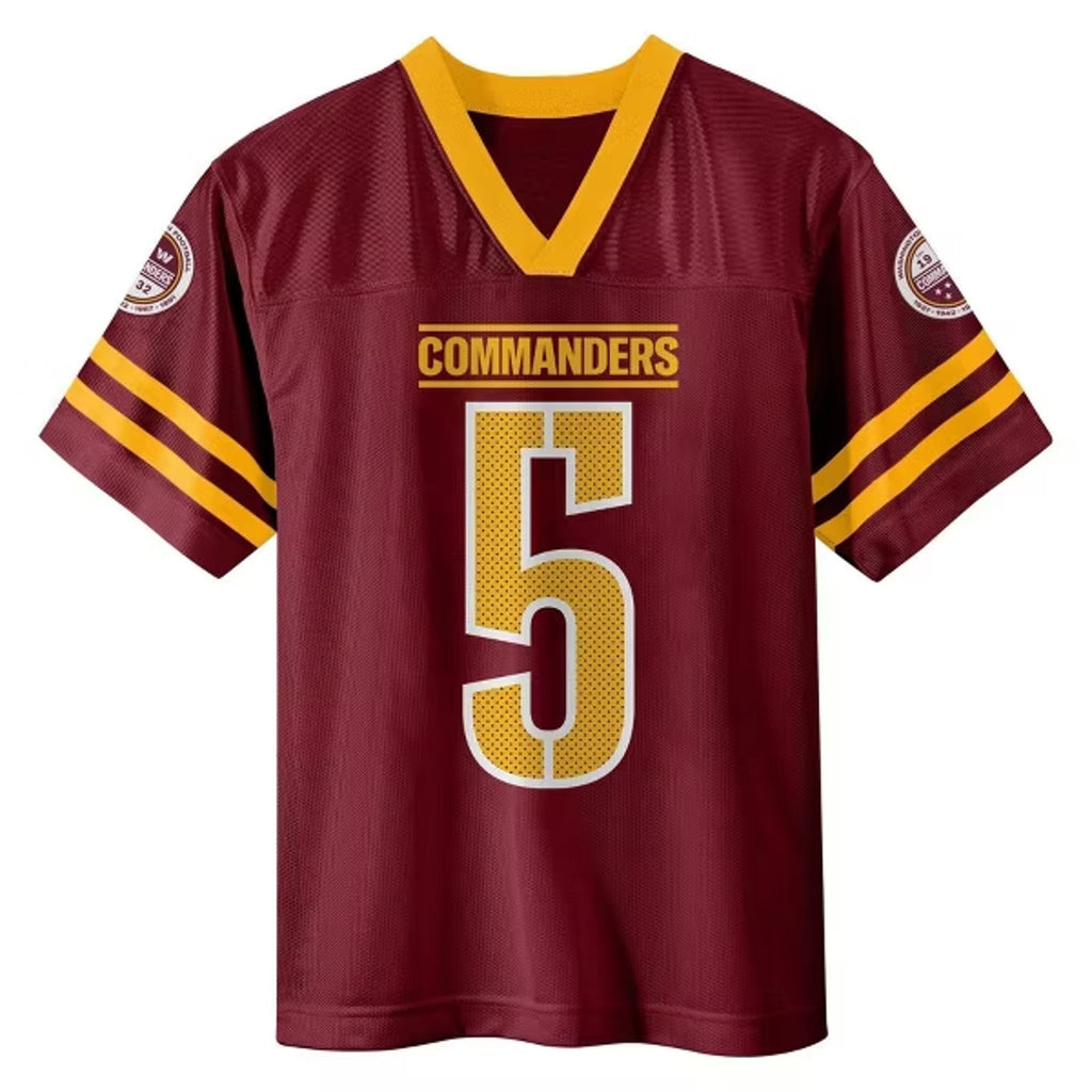 Washington Commanders Jayden Daniels Officially Licensed Home Jersey Kids L NWT