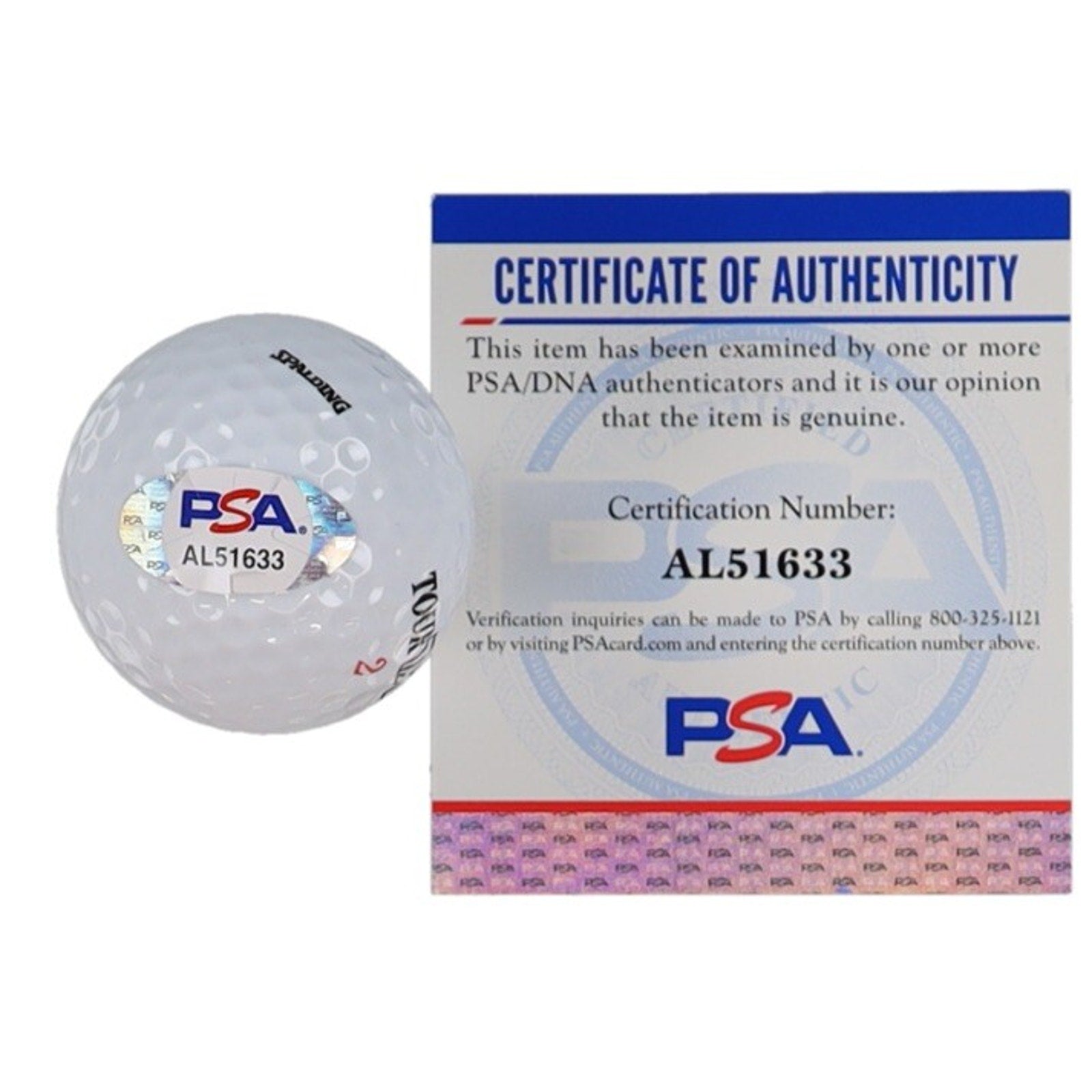 VICE PRESIDENT DAN QUAYLE SIGNED AUTOGRAPH Tour TX Golf Ball PSA Authentication