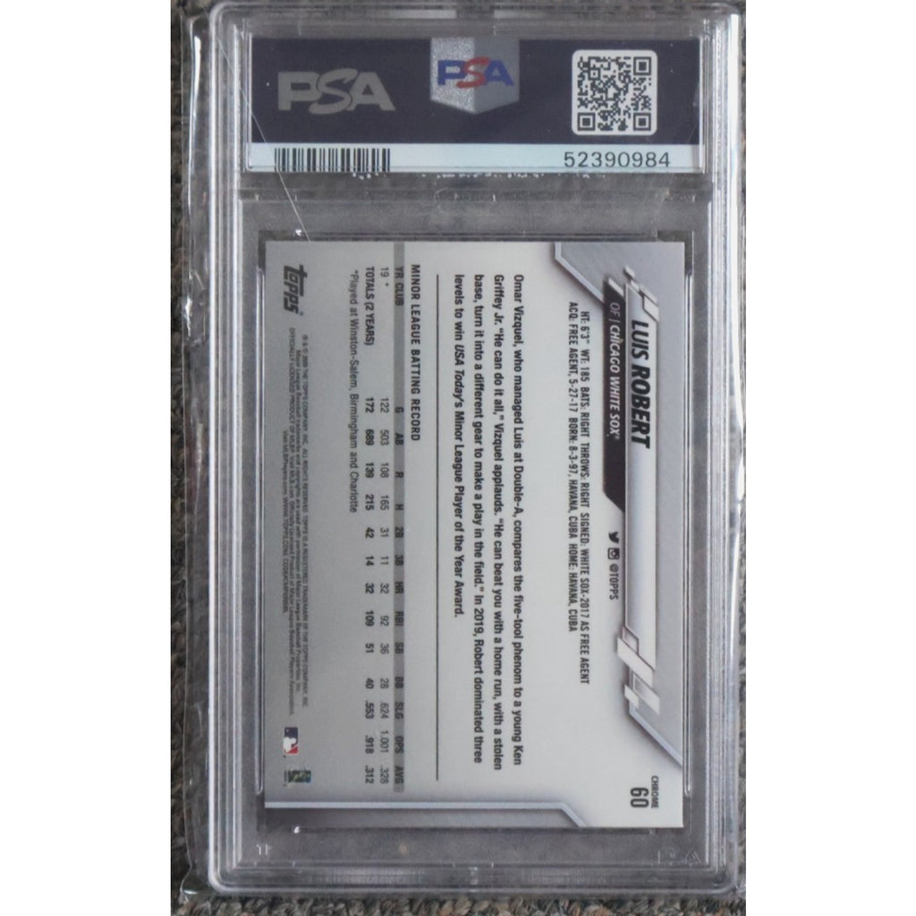 Luis Robert 2020 Topps Chrome Rookie #60 Rc PSA 10