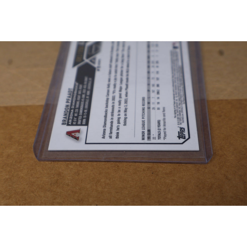 Brandon Pfaadt 2023 Topps Chrome Rookie Auto Purple Refractor /250 #AC-BP RC