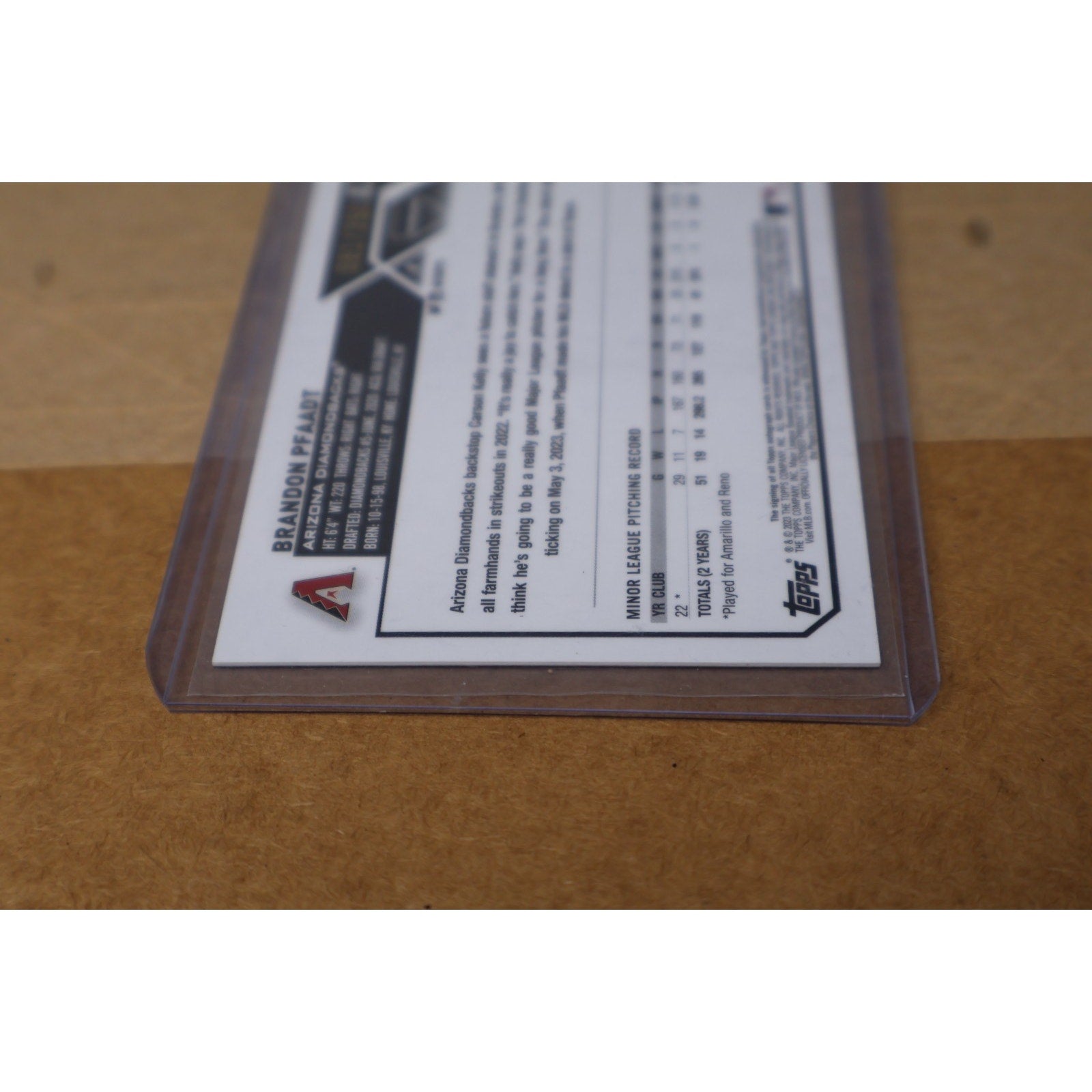 Brandon Pfaadt 2023 Topps Chrome Rookie Auto Purple Refractor /250 #AC-BP RC