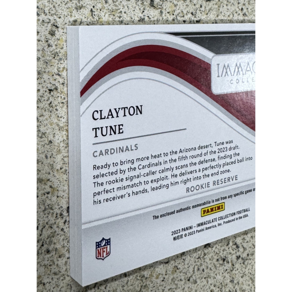 2023 Panini Immaculate Collection Clayton Tune RRE-CT /5 Cardinals Patch Reserve
