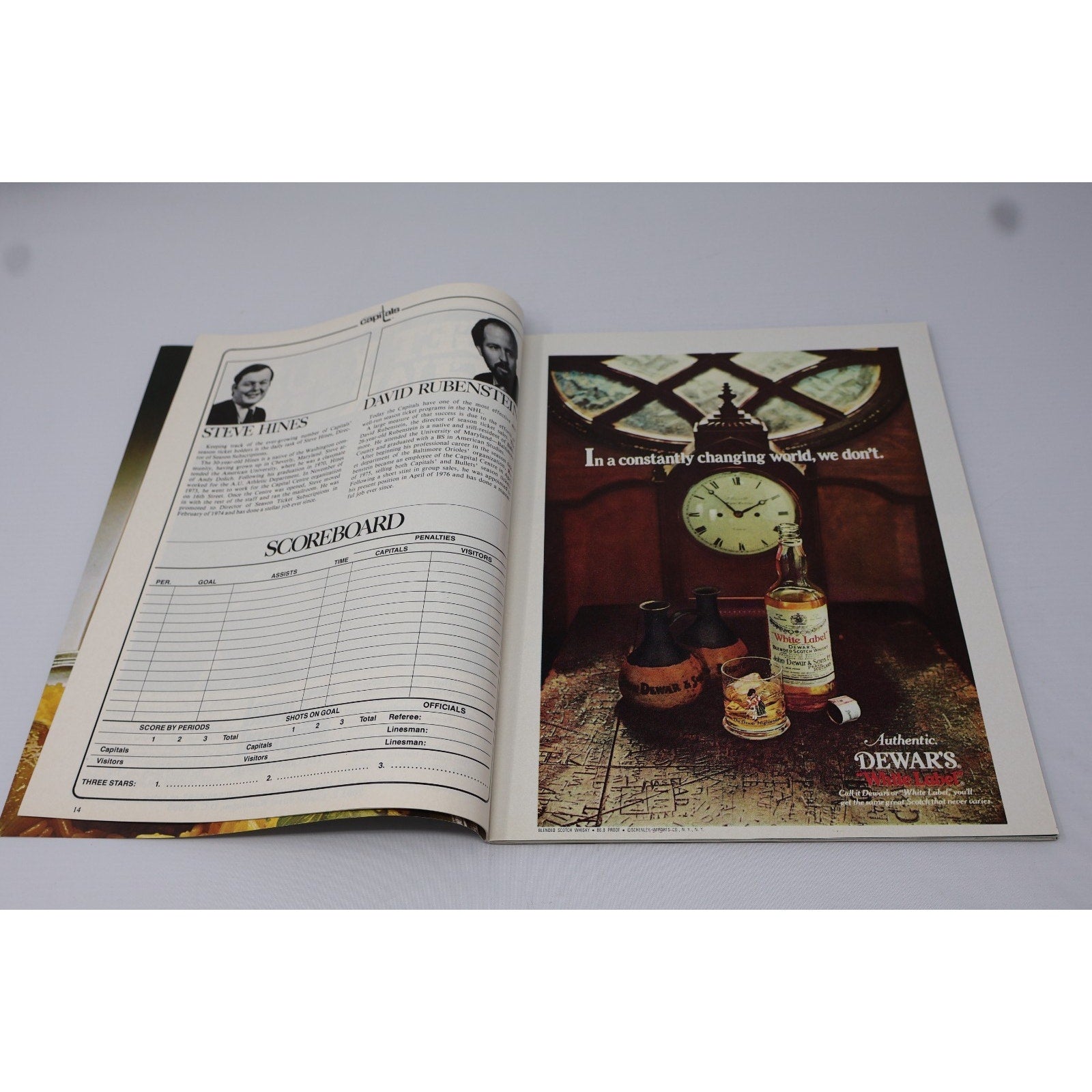 Washington Capitals New York Islanders 2 Goal Programs 1978 Trottier On Cover