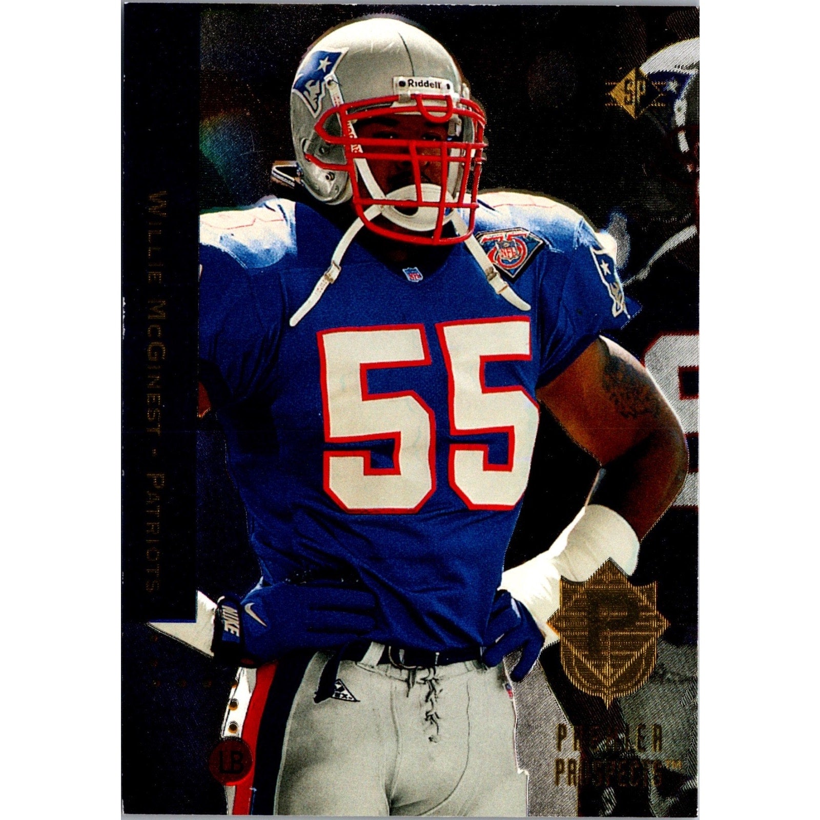 WILLIE McGINEST, 1994 UPPER DECK PREMIER PROSPECTS #4 RC New England Patriots