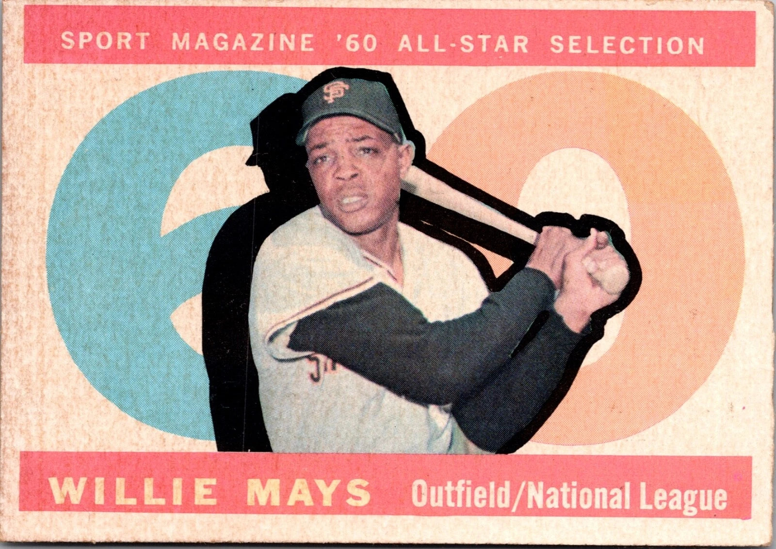 Willie Mays 1960 Topps #564 San Fransisco Giants Baseball MLB HOF 60' All Star